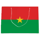 Grand Sac Cadeau drapeau du Burkina Faso (Devant)