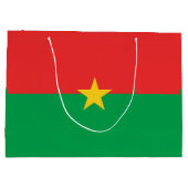 Grand Sac Cadeau drapeau du Burkina Faso (Dos)