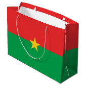 Grand Sac Cadeau drapeau du Burkina Faso (Dos Angle)
