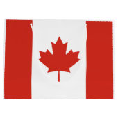 Grand Sac Cadeau Drapeau du Canada (Dos)