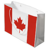 Grand Sac Cadeau Drapeau du Canada (Dos Angle)