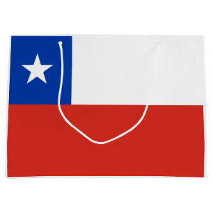 Grand Sac Cadeau Drapeau du Chili