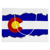 Grand Sac Cadeau Drapeau du Colorado (Dos)