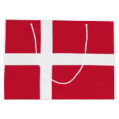 Grand Sac Cadeau Drapeau du Danemark (Dos)