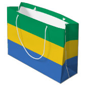 Grand Sac Cadeau Drapeau du Gabon (Dos Angle)
