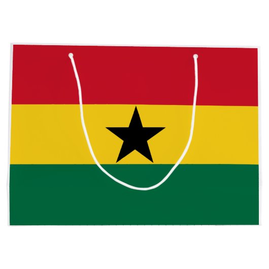 Grand Sac Cadeau Drapeau du Ghana (Dos)