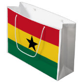 Grand Sac Cadeau Drapeau du Ghana (Devant Angle)