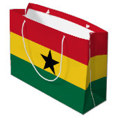 Grand Sac Cadeau Drapeau du Ghana (Dos Angle)