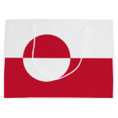 Grand Sac Cadeau Drapeau du Groenland (Devant)