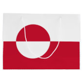 Grand Sac Cadeau Drapeau du Groenland (Dos)