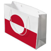 Grand Sac Cadeau Drapeau du Groenland (Dos Angle)