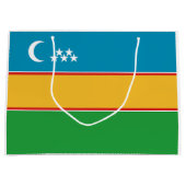 Grand Sac Cadeau Drapeau du Karakalpakstan (Devant)