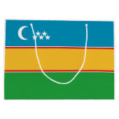 Grand Sac Cadeau Drapeau du Karakalpakstan (Dos)