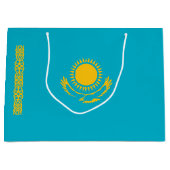 Grand Sac Cadeau Drapeau du Kazakhstan (Devant)