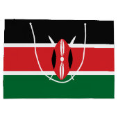 Grand Sac Cadeau Drapeau du Kenya (Dos)