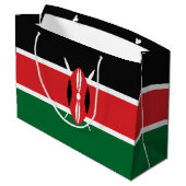 Grand Sac Cadeau Drapeau du Kenya (Dos Angle)