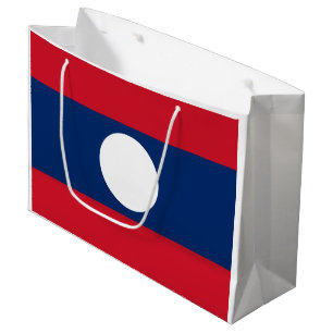 Grand Sac Cadeau Drapeau du Laos