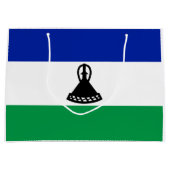 Grand Sac Cadeau Drapeau du Lesotho (Devant)
