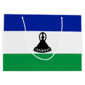 Grand Sac Cadeau Drapeau du Lesotho (Dos)