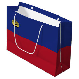 Grand Sac Cadeau Drapeau du Liechtenstein