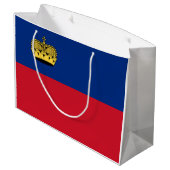 Grand Sac Cadeau Drapeau du Liechtenstein (Dos Angle)