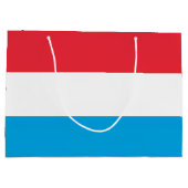 Grand Sac Cadeau Drapeau du Luxembourg (Dos)