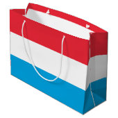 Grand Sac Cadeau Drapeau du Luxembourg (Dos Angle)