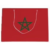 Grand Sac Cadeau Drapeau du Maroc (Devant)