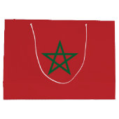 Grand Sac Cadeau Drapeau du Maroc (Dos)