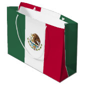 Grand Sac Cadeau Drapeau du Mexique (Dos Angle)