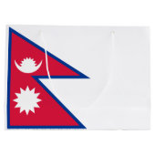 Grand Sac Cadeau Drapeau du Népal (Dos)
