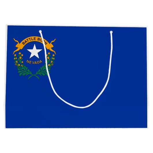 Grand Sac Cadeau Drapeau du Nevada (Dos)