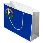 Grand Sac Cadeau Drapeau du Nevada (Dos Angle)
