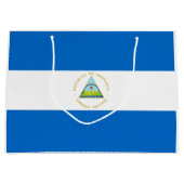 Grand Sac Cadeau Drapeau du Nicaragua (Devant)