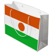 Grand Sac Cadeau Drapeau du Niger (Dos Angle)