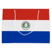 Grand Sac Cadeau Drapeau du Paraguay (Devant)