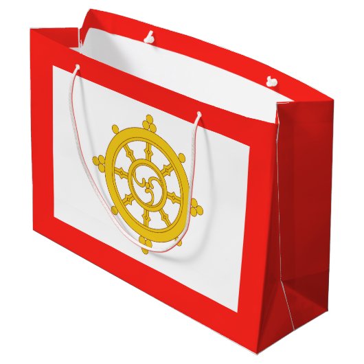 Grand Sac Cadeau Drapeau du royaume de Sikkim (Dos Angle)