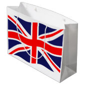 Grand Sac Cadeau Drapeau du Royaume-Uni + vos idées (Dos Angle)
