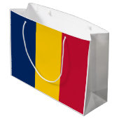 Grand Sac Cadeau Drapeau du Tchad (Dos Angle)
