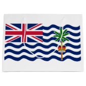 Grand Sac Cadeau Drapeau du Territoire britannique de l'océan Indie (Devant)