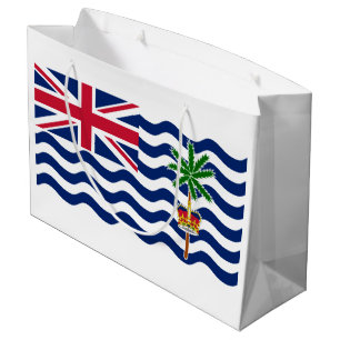 Grand Sac Cadeau Drapeau du Territoire britannique de l'océan Indie