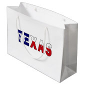 Grand Sac Cadeau Drapeau du Texas (Dos Angle)