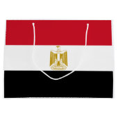 Grand Sac Cadeau Drapeau égyptien (Devant)