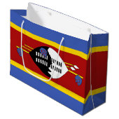 Grand Sac Cadeau Drapeau Eswatini (Devant Angle)