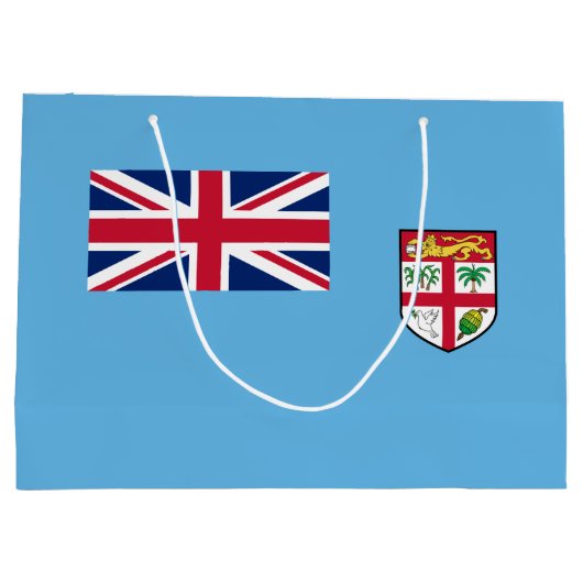 Grand Sac Cadeau Drapeau Fidji (Dos)
