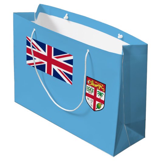 Grand Sac Cadeau Drapeau Fidji (Dos Angle)