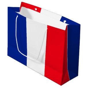 Grand Sac Cadeau Drapeau français Couleurs patriotiques Voyage inte