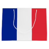 Grand Sac Cadeau Drapeau français (France) (Devant)