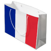 Grand Sac Cadeau Drapeau français (France) (Dos Angle)