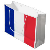 Grand Sac Cadeau Drapeau français (France) (Devant Angle)